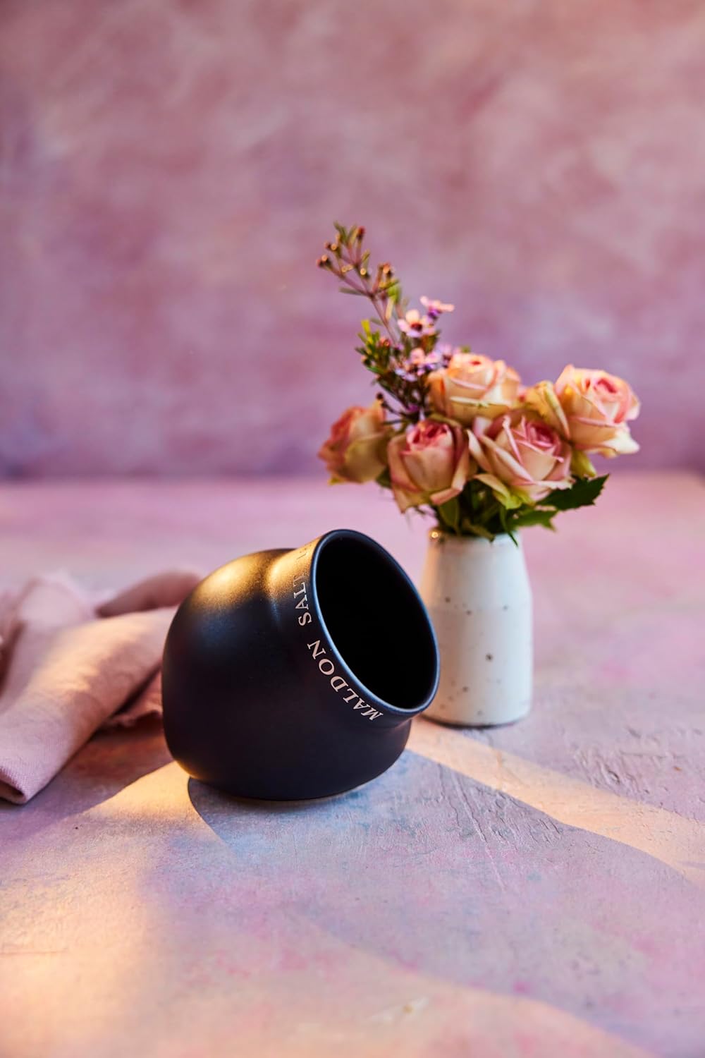 Maldon Salt - Ceramic Salt Pig | Made of Quality Ceramic| Black