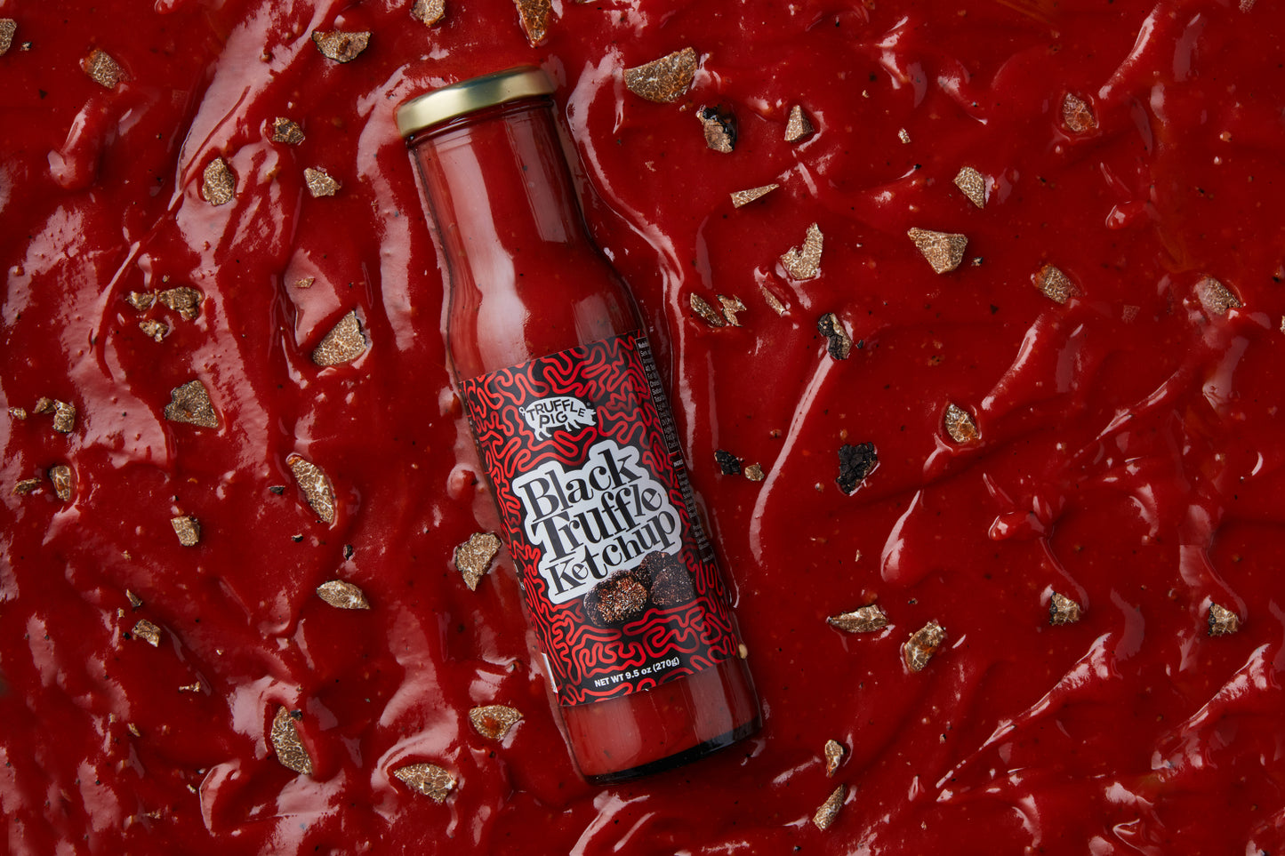 Ketchup à la truffe noire et au cochon truffé