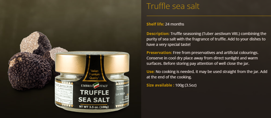 Sel de mer infusé à la truffe noire La Madia Regale