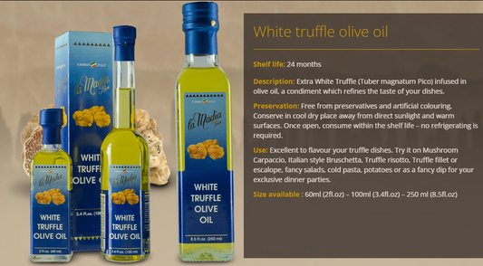 La Madia Regale White Truffle Oil 250ml