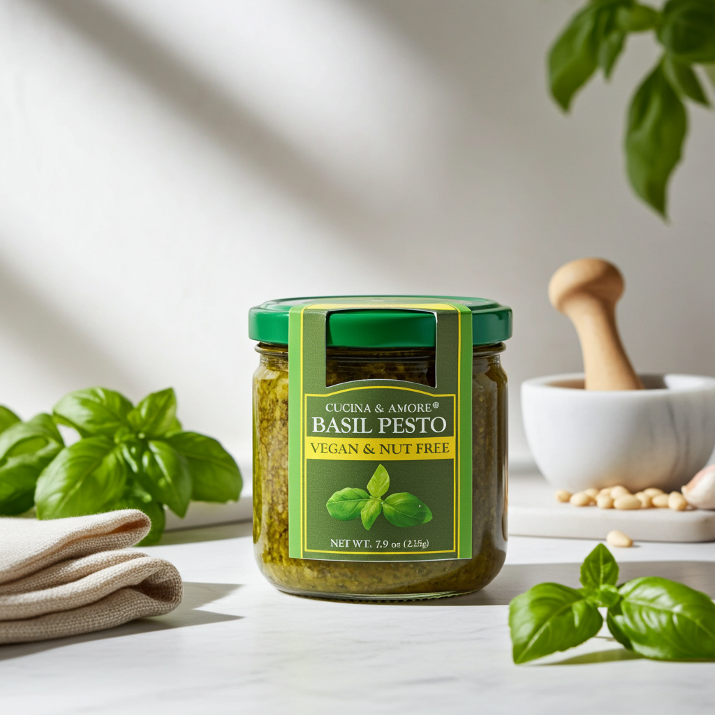Vegan & Nut Free Basil Pesto