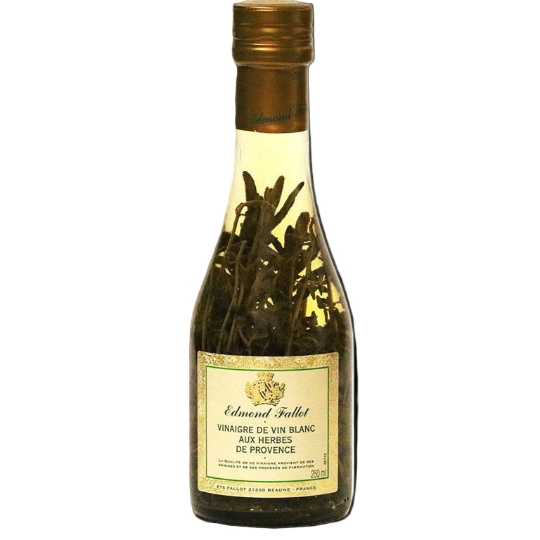 Edmond fallot-Vinaigre de vin blanc aux herbes de Provence (White Wine Vinegar with Herbs of Provence) 250 ml