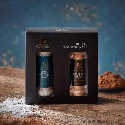 Truffle Seasoning Set - Gift Set - Truffle Dust Shaker & Sea Salt Shaker