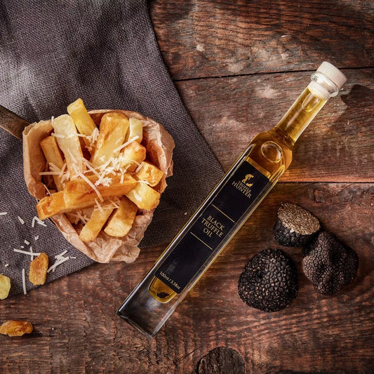Black Truffle Oil Gift Bottle (100ml) - Seasoning & Marinading - Olive Oil