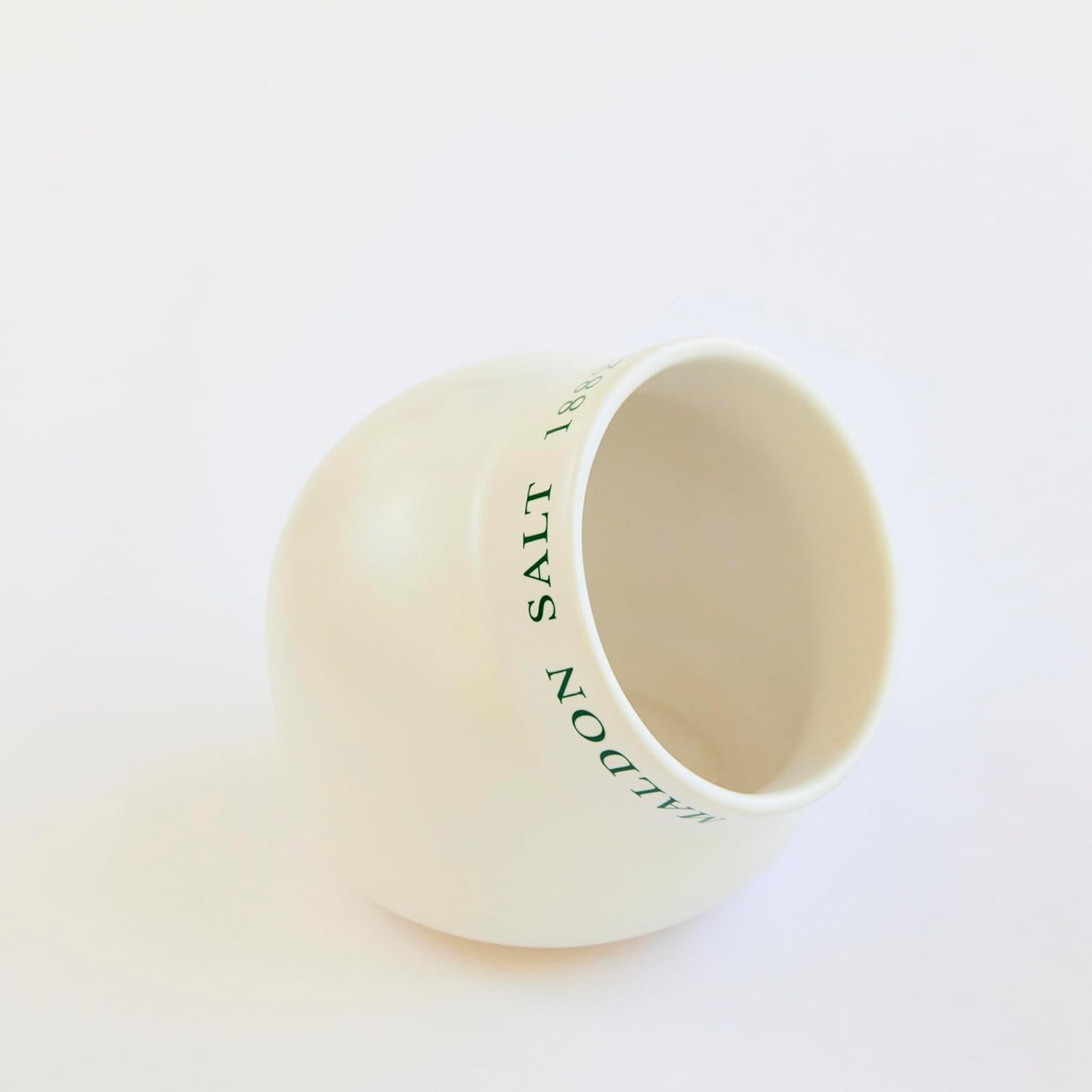 Maldon Salt - Ceramic Salt Pig Made of Quality Ceramic - Cream/Off-White