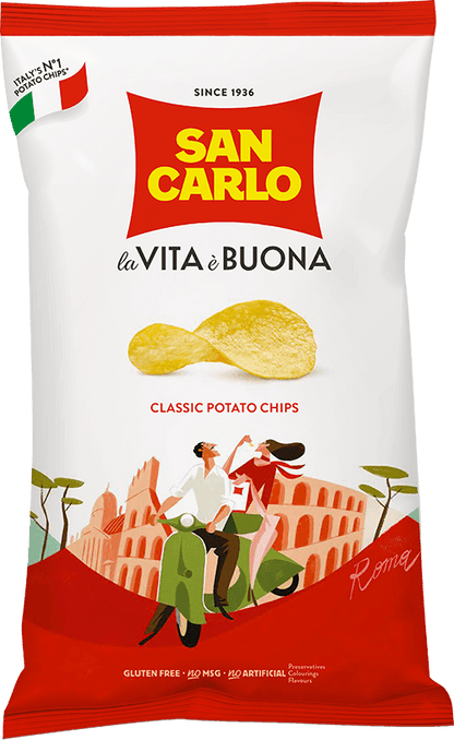 San Carlo Classic Italian Potato Chips 180g Bags