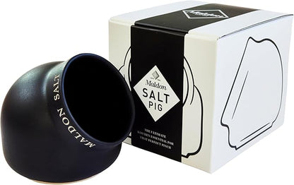 Maldon Salt - Ceramic Salt Pig | Made of Quality Ceramic| Black