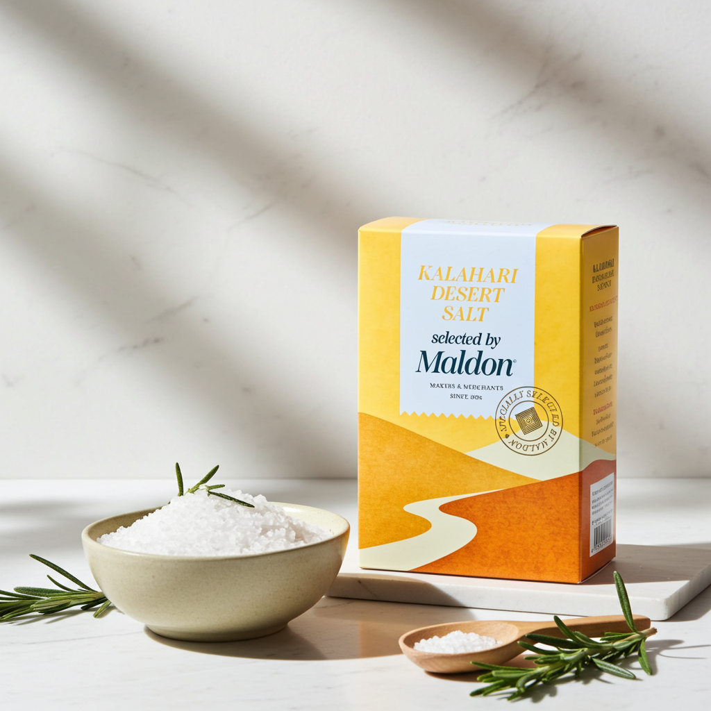 KALAHARI DESERT SALT, SELECTED BY MALDON 8.8oz