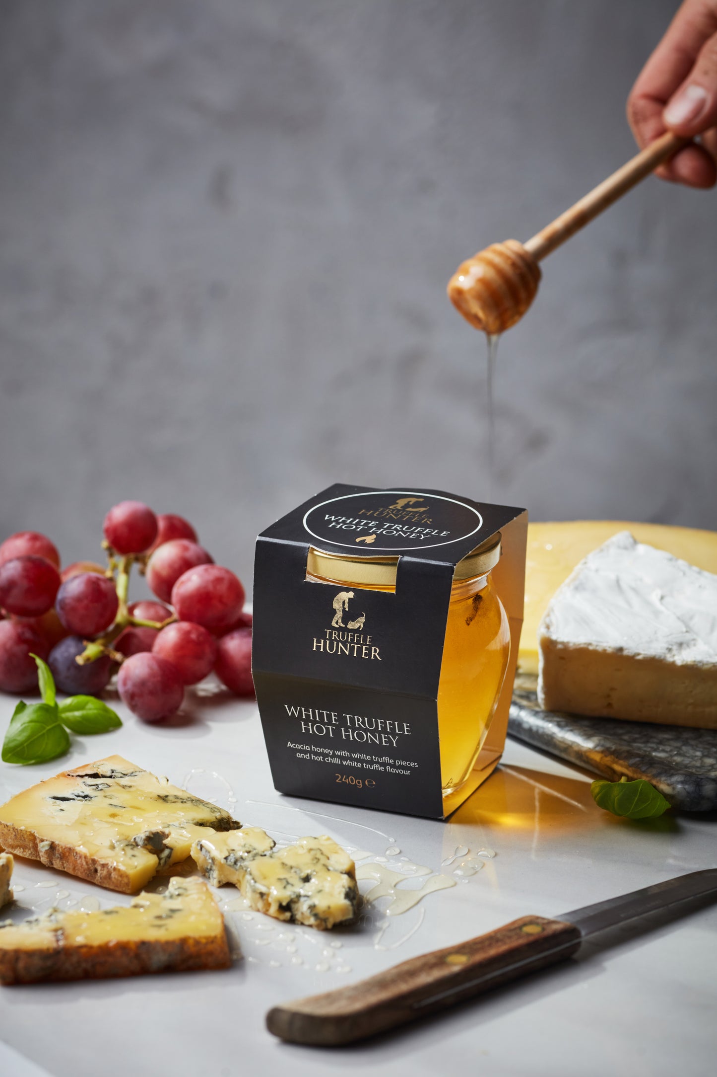 White Truffle Hot Honey 240G – Gourmet Honey Infused with Real White Truffle and Chilli Heat