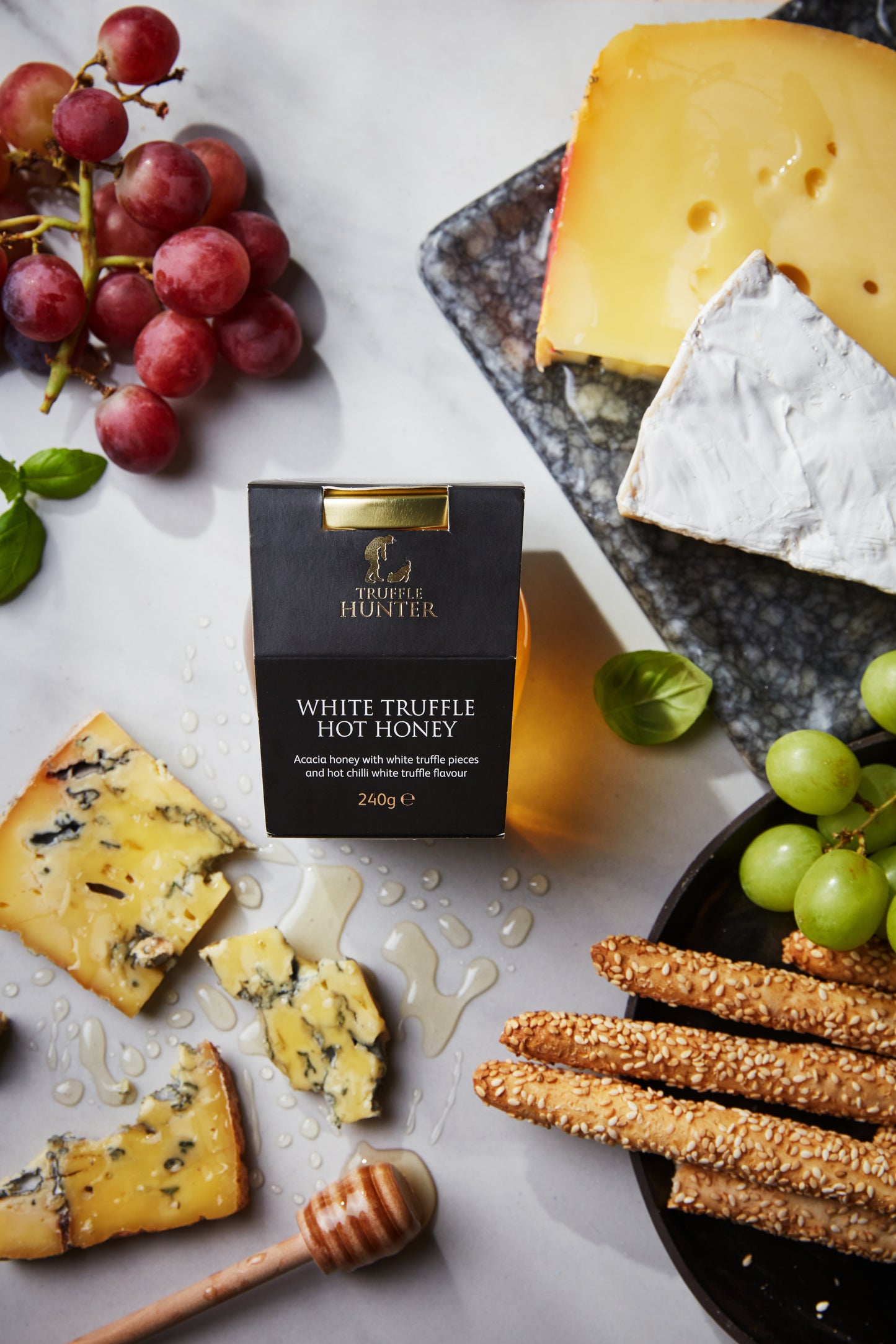 White Truffle Hot Honey 240G – Gourmet Honey Infused with Real White Truffle and Chilli Heat