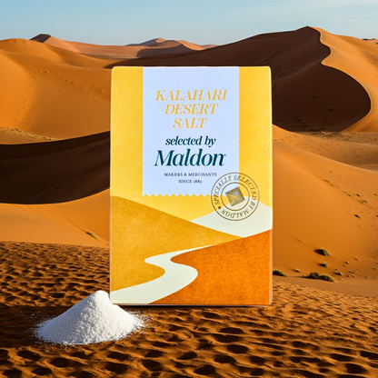KALAHARI DESERT SALT, SELECTED BY MALDON 8.8oz