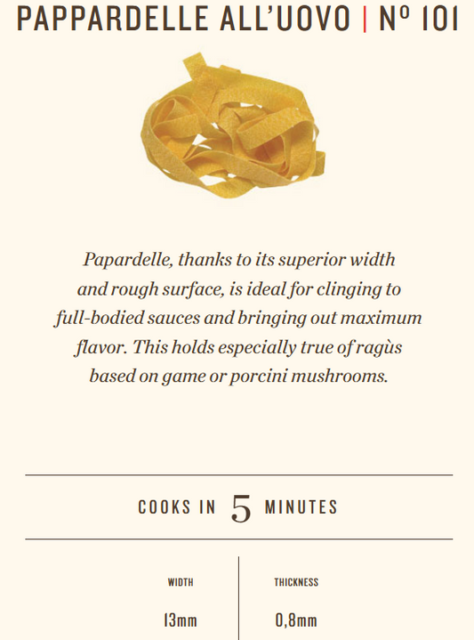 RUMMO PAPPARDELLE ALL’UOVO | Nº 101 250G
