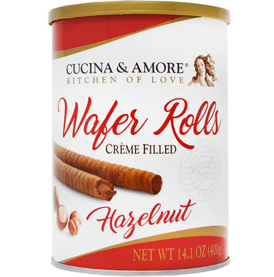Cucina & Amore Hazelnut Rolled Wafers 400g