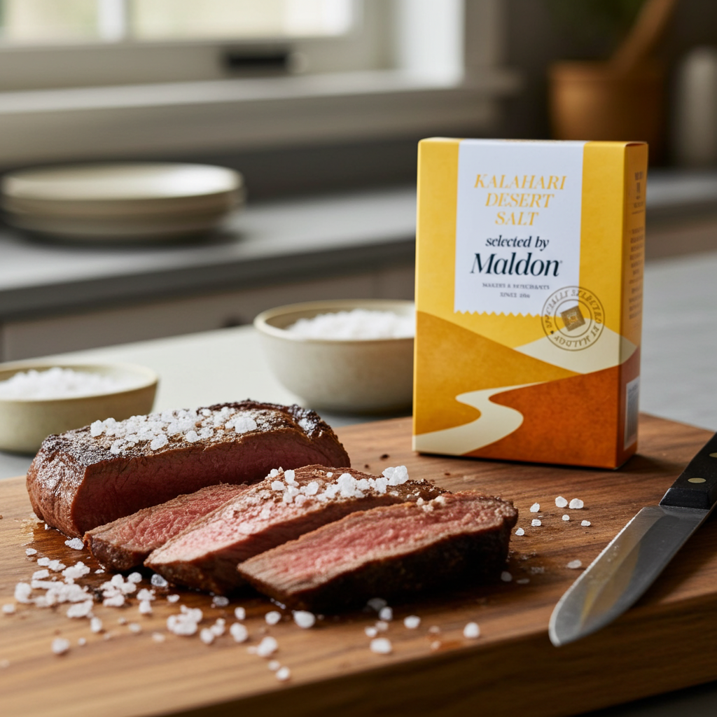KALAHARI DESERT SALT, SELECTED BY MALDON 8.8oz