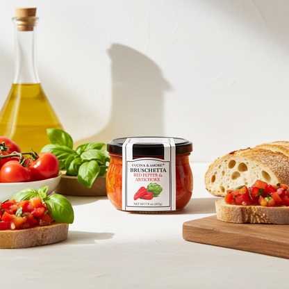 Red Pepper & Artichoke Bruschetta