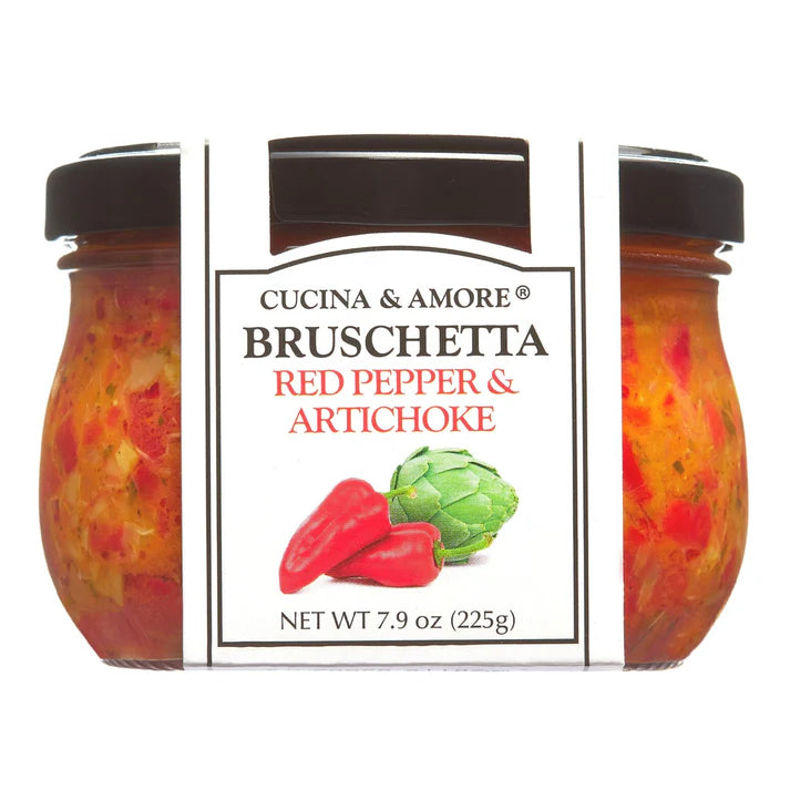 Red Pepper & Artichoke Bruschetta