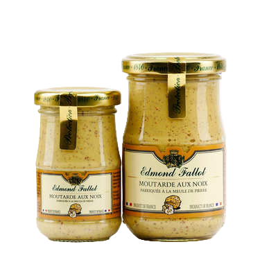 Edmond fallot-Moutarde de dijon au noix (Dijon Mustard with Walnuts) 210 ml