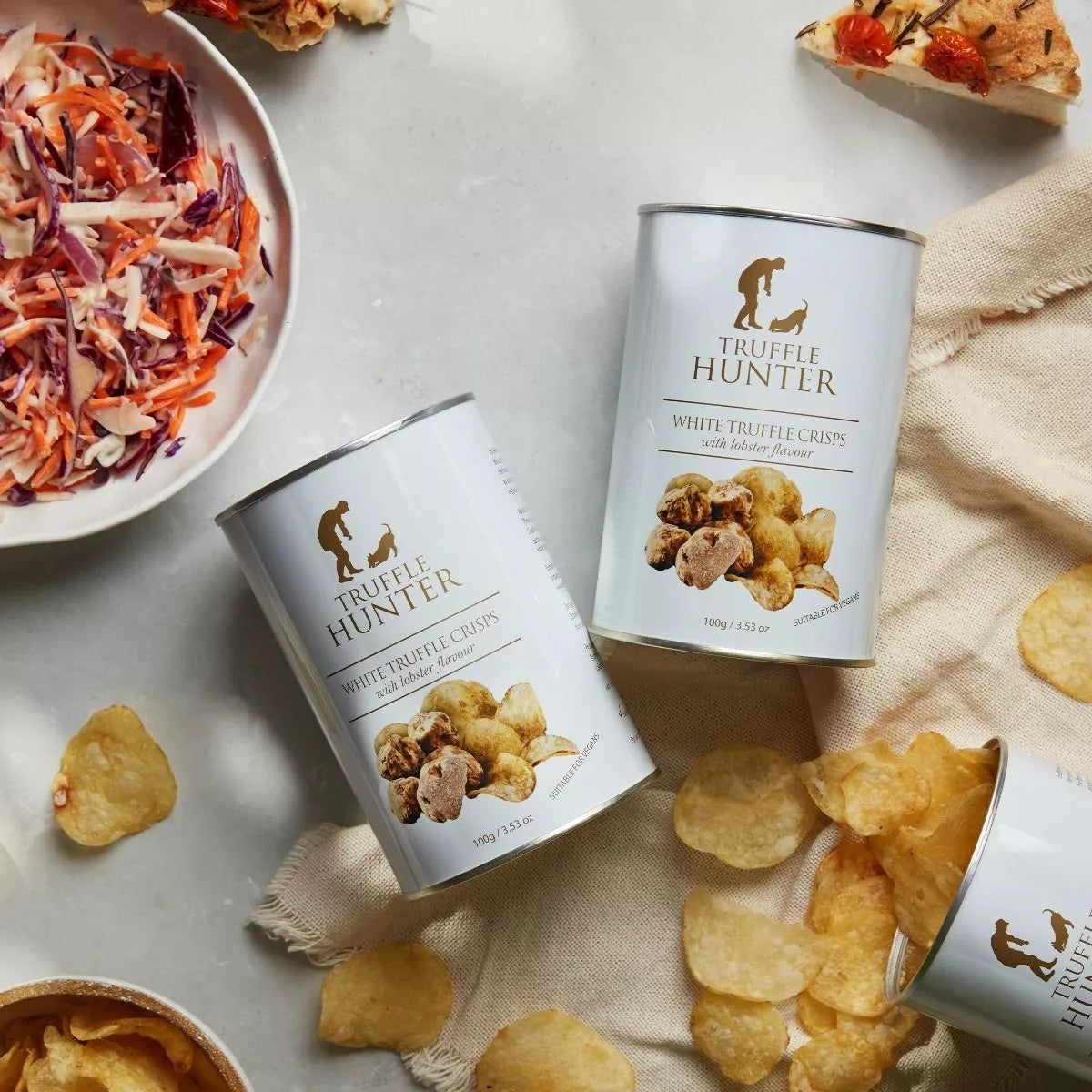 3 Pack White Truffle Crisps with Lobster Flavour (100g)