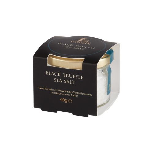 Flaked Black Truffle Sea Salt - Gourmet Food Seasoning Condiment